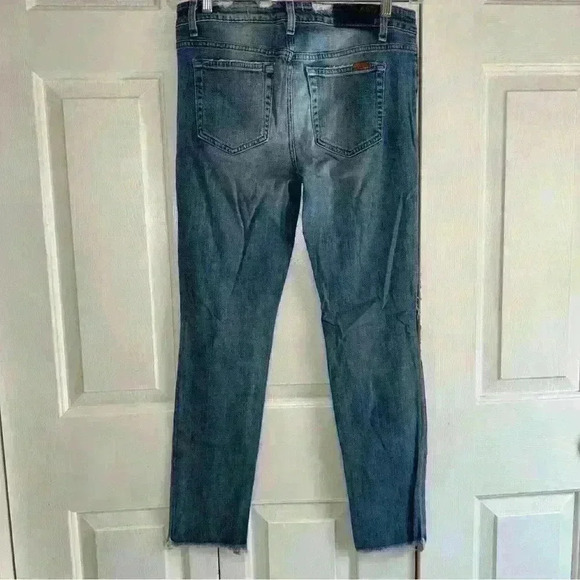 Joe's Jeans Skinny Ankle Distressed Denim Jeans Kathryn Wash Size 28 - Picture 4 of 6